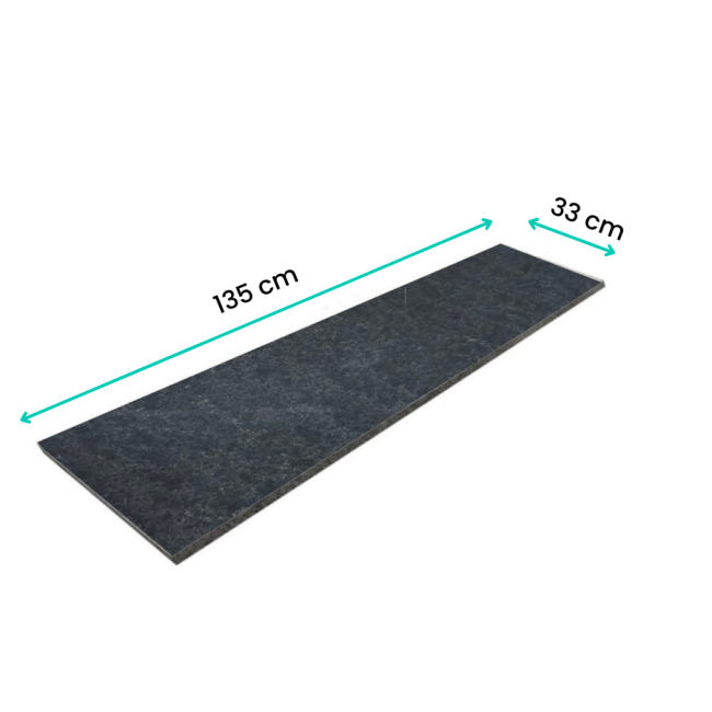 Przejdź do produktu Stopnica granitowa płomieniowana G690 135x33x2 cm
