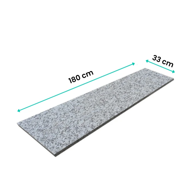 Przejdź do produktu Parapet Stopnica granitowa płomień G602 180x33x2 cm