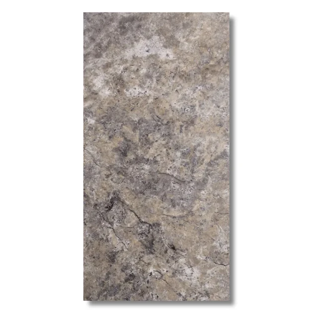 Przejdź do produktu Trawertyn Ash Argent Antykowany Bębnowany 40,6x61x3 cm