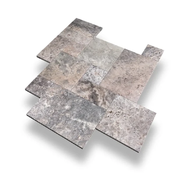 Przejdź do produktu Trawertyn Ash Argent Antykowany Bębnowany 3 cm | 1kpl=0,742m2