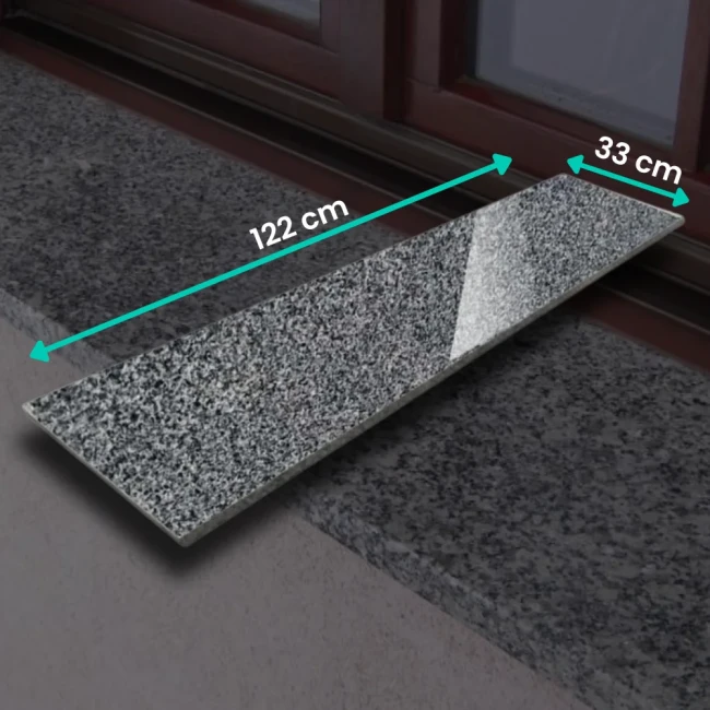 Przejdź do produktu Parapet granitowy polerowany G654 NEW 122x33x2 cm