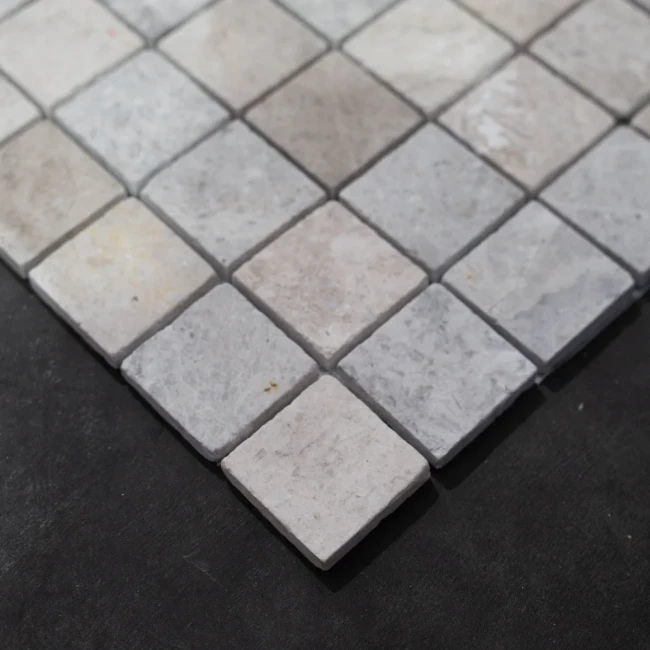 Przejdź do produktu Marmur Tundra Grey Mozaika 4,8x4,8x1 cm