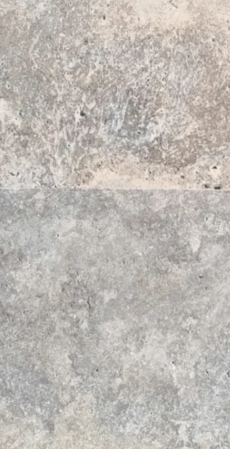 Przejdź do produktu Trawertyn Silver Latte Bębnowany 61x61x3 cm