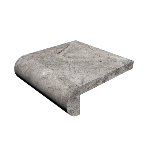 Przejdź do produktu Trawertyn 3-5cm Kamień brzegowy Silver Greige 40,6x61