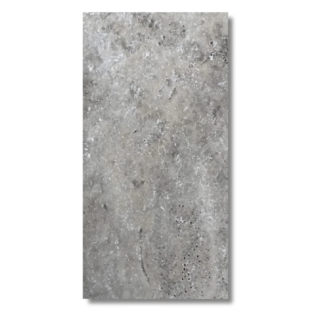 Przejdź do produktu Trawertyn Silver Premium Bębnowany Szlif 61x40,6x1,2 cm