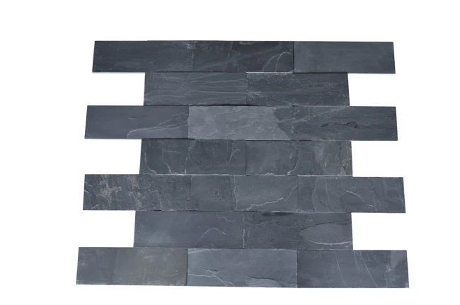 Przejdź do produktu Kamień ścienny/elewacyjny-dekoracyjny Łupek Black Slate Naturalny 30x60x1 cm