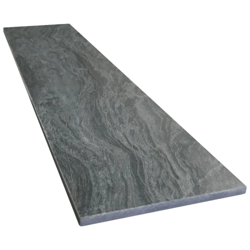 Przejdź do produktu Stopnica kwarcytowa Silver Grey Leather 150x33x2 cm