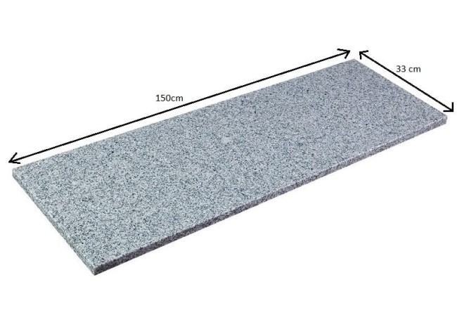 Przejdź do produktu Stopnica granitowa płomień G603 150x33x3 cm