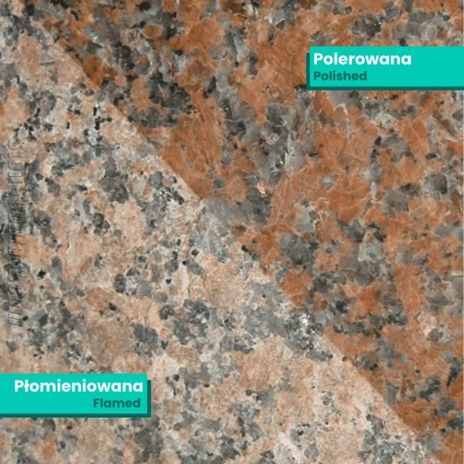 Przejdź do produktu Schodek Granitowy płomieniowany G562 New 120x35x2 stopnica Bullnose