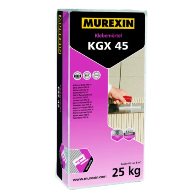 Przejdź do produktu KGX 45 Elastyczna zaprawa klejąca 25 kg