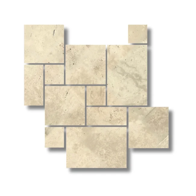 Przejdź do produktu Trawertyn Light Old Tumbled 12mm 1kpl= 0,742m2 | Komplet Rzymski