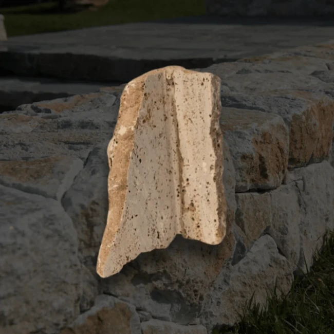 Przejdź do produktu Trawertyn dzikówka / crazy wall Rockface Ivory Classic Narożnik