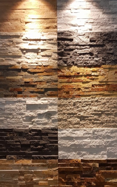 Przejdź do produktu Kamień ścienny/elewacyjny łupkowy multicolor 10x36x0,8-1,3 cm