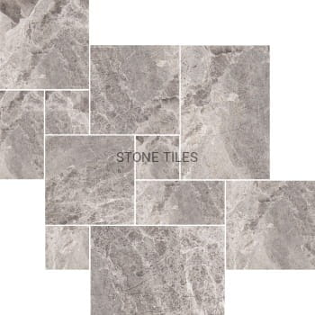 Przejdź do produktu Płytka Marmur 12 mm Atlantic Grey satynowa matowa modularna komplet = 0,742m2