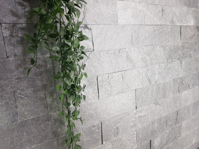 Przejdź do produktu Kamień ścienny/elewacyjny-dekoracyjny kwarcytowy Silver Grey Brick 10x30