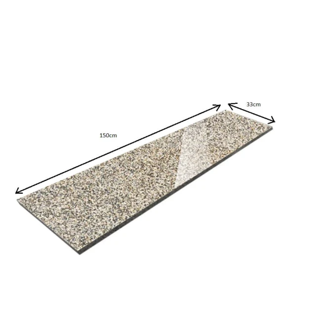 Przejdź do produktu Parapet Stopnica granitowa beż poler G682 150x33x2 cm