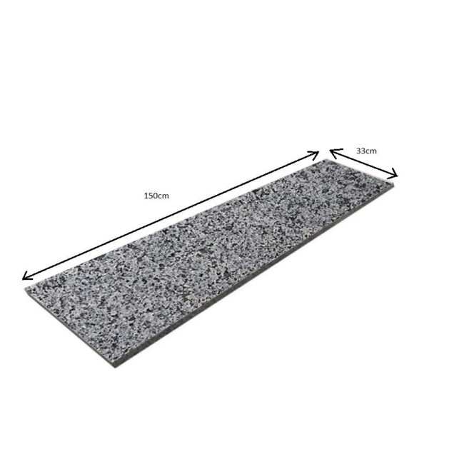 Przejdź do produktu Stopnica granitowa Dark Grey New G654 płomieniowana 150x33x2 cm