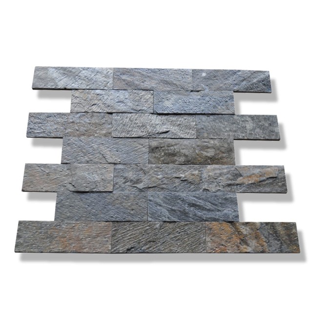 Przejdź do produktu Kamień ścienny/elewacyjny-dekoracyjny kwarcytowy Deoli Green Brick 10x30
