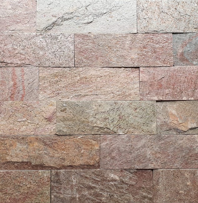 Przejdź do produktu Kamień ścienny/elewacyjny-dekoracyjny kwarcytowy Copper Brick 10x30