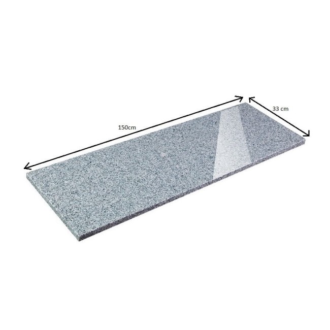 Przejdź do produktu Stopnica granitowa poler z antypoślizgiem G603 100x35x2