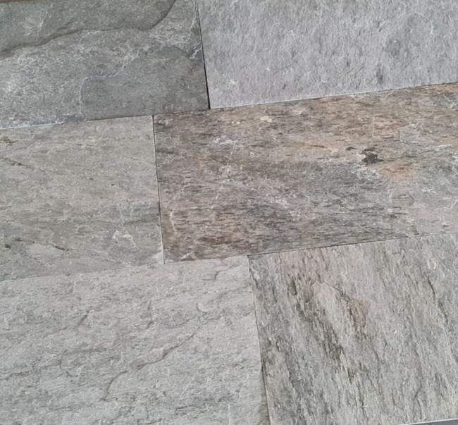 Przejdź do produktu Kamień ścienny/elewacyjny-dekoracyjny kwarcytowy Silver Shine 30x60