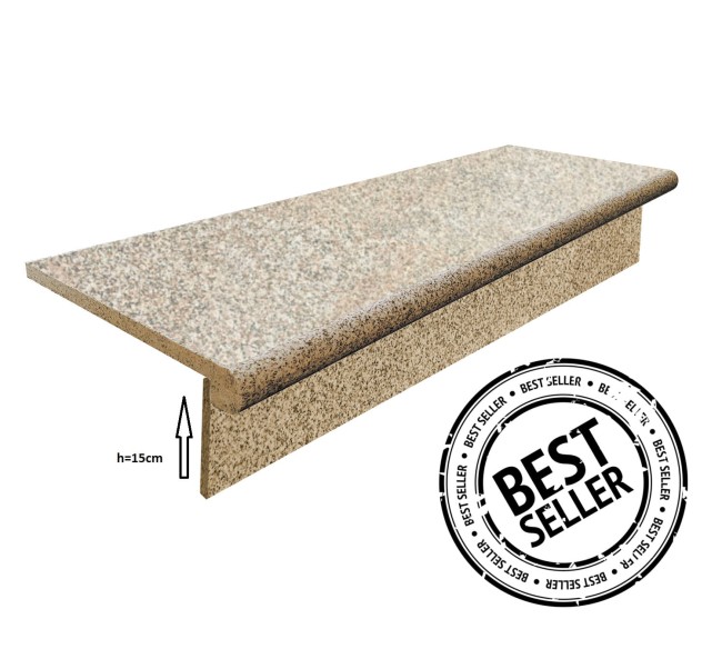Przejdź do produktu Zestaw Stopnica - Stopień + Podstopień Granitowy G682 120x35x2 / 120x15x2