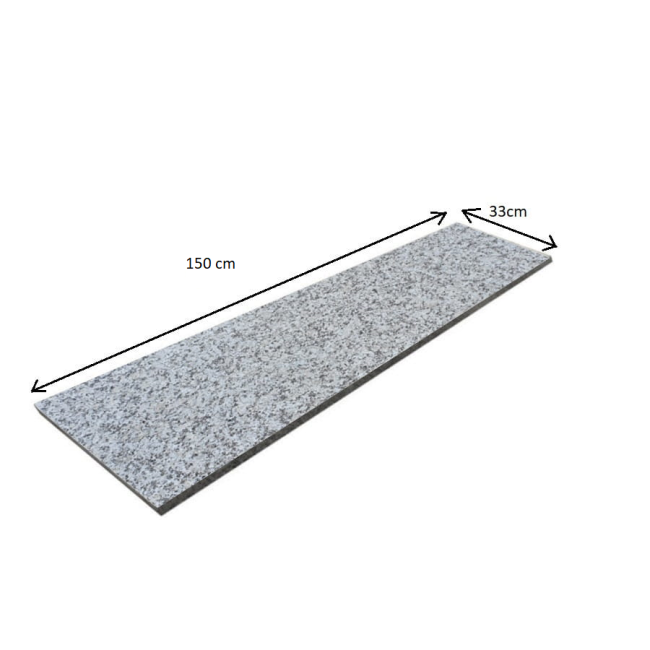 Przejdź do produktu Stopnica granitowa płomień G602 150x33x3 cm