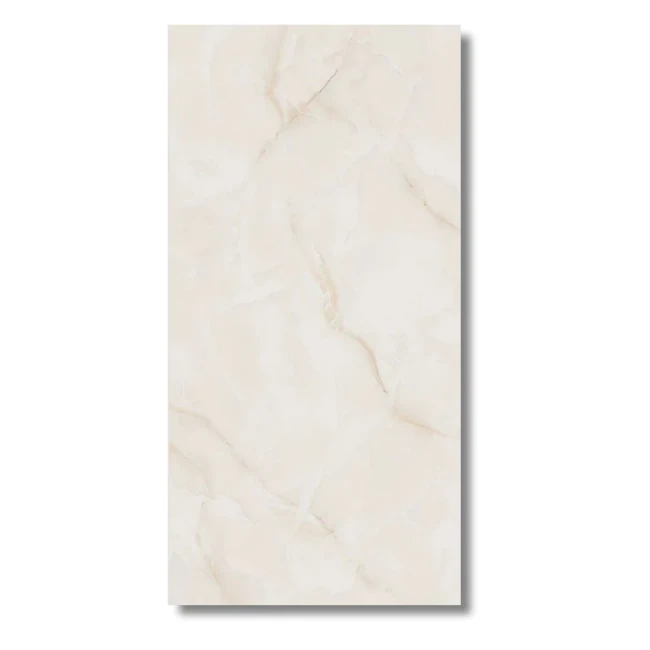 Przejdź do produktu Gres Agatha Onyx Ivory Sat 120x60x0,9 cm