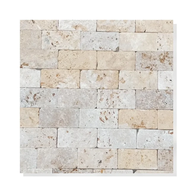 Przejdź do produktu Kamień dekoracyjny trawertyn Ivory Classic Mix 7,5x15